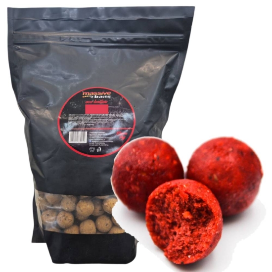 Massive Baits Eco Boilies Strawbbery 18mm 1kg